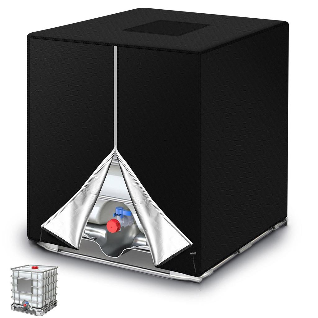 Контейнер IBC 1000 л, алюминиевая фольга, водонепроницаемый пылезащитный чехол, резервуар для дождя, ткань Оксфорд, защитный чехол от ультрафиолета