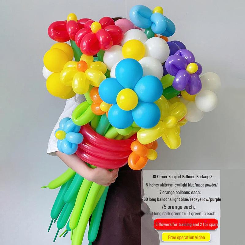 Internet Celebrity Daisy Birthday Balloon Bouquet and Picnic Decor Set