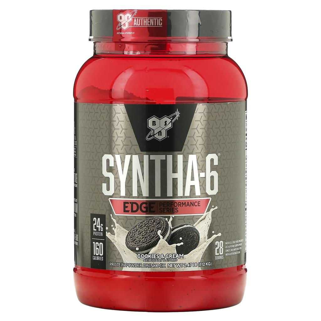 BSN, Syntha-6 Edge®, Protein Powder Drink Mix, Cookies and Cream, 2.47 lb (1.12 kg)