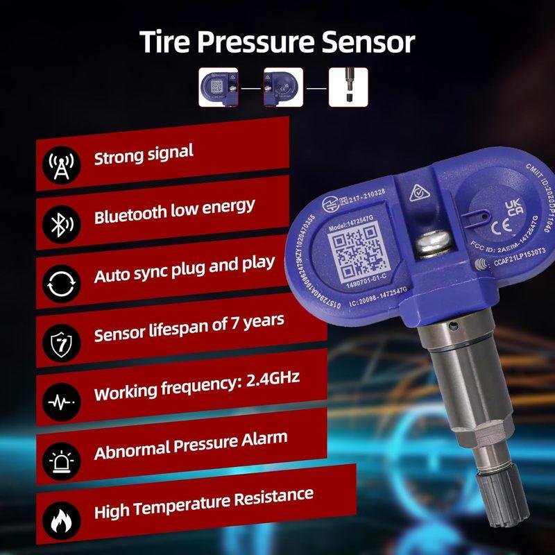 1/4PCS TPMS tire Pressure Sensor 149070101B 149070101C 1490701-01-B 1490701-01-C Fit for Tesla Fit for Model 3 S X Y
