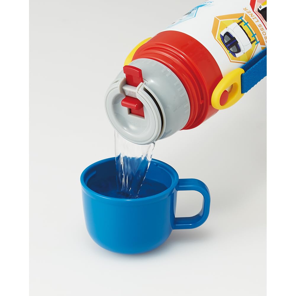 Skater Stainless Steel Water Bottle 2way Direct Drinking 470ml Cup Drinking 430ml Plarail Lightweight Type Boys Thermal Insulated Waterbottle Sports