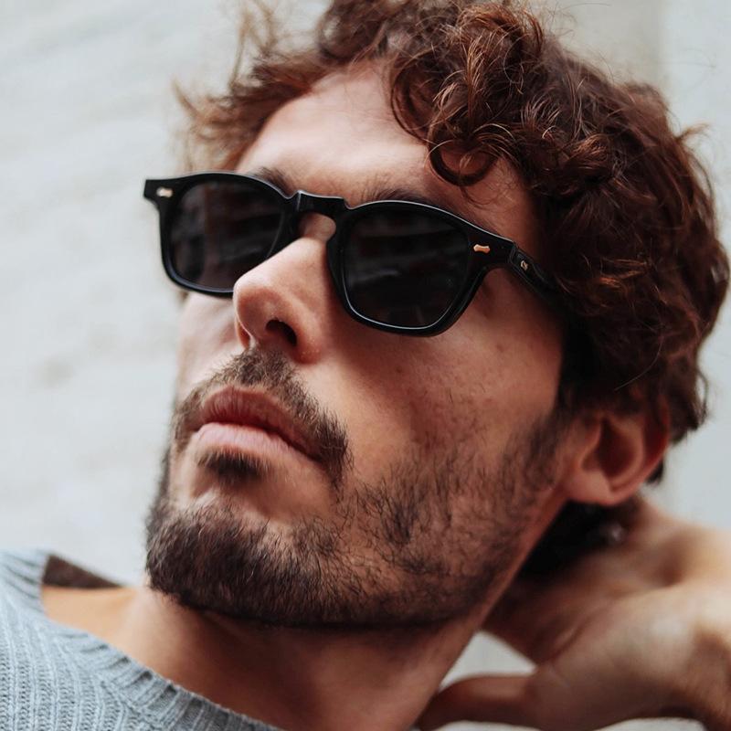 Новые Классические Винтажные Солнцезащитные Очки Мужские Маленькие Квадратные Ретро Панк Океанского Цвета Солнцезащитные Очки Градиентные Прозрачные Линзы Вождение Uv400 Очки