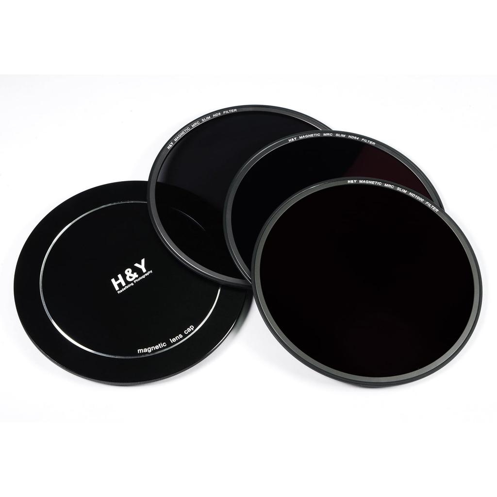 NK82 82mm Magnetic ND Filter Set with and ND1000 Thin and H&Y ND8, ND64, Filters, Frame, Anti-Static, Anti-Stain, Water-Repellent, Scratch-Resistant