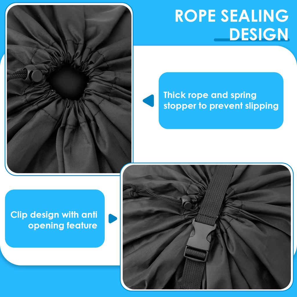 Laundry Backpack Bag with Shoulder Straps and Pocket Oxford Cloth Waterproof Backpack Laundry Bag Large Capacity Clothes Hamper