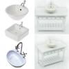 Closestool Scene Model Miniature Toilet Bathtub Washbasin Dollhouse Bathroom Doll Accessories