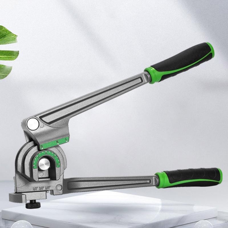 1/4" 3/8" 1/2'' 5/16" Tubing Bender 3 In 1 Tube Bender 180° HVAC Copper Aluminum Tubes Bending Tool for Air Conditioning
