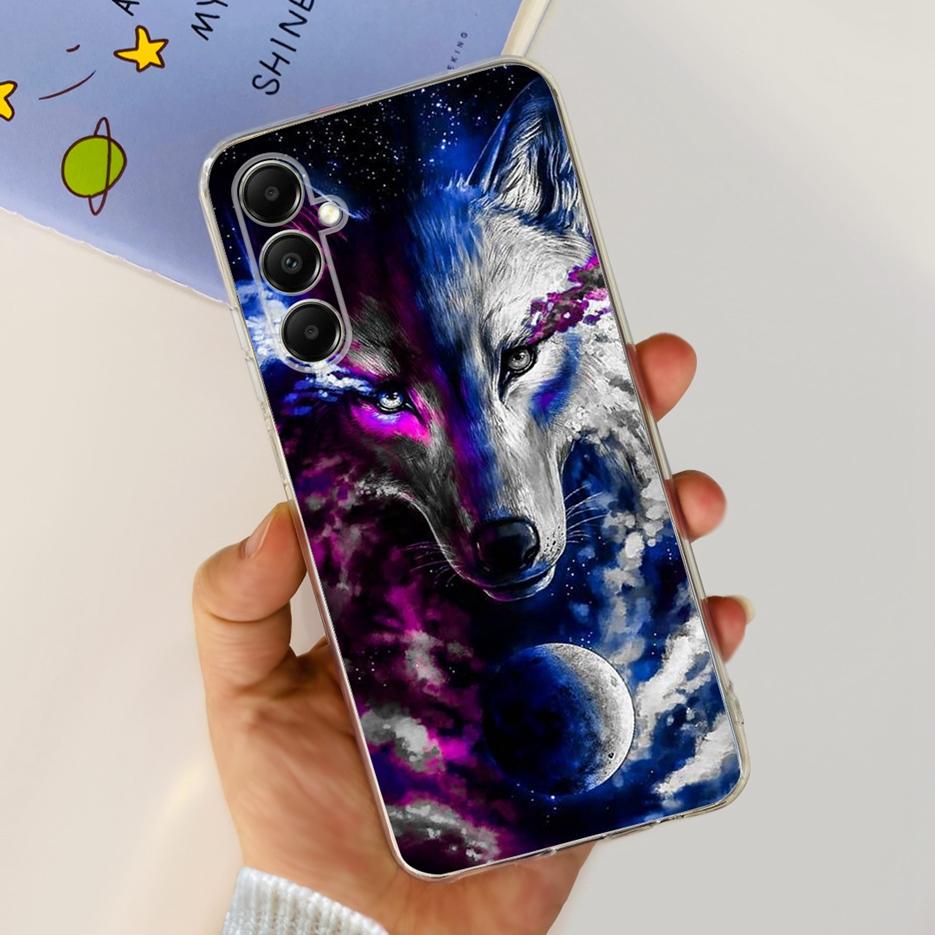 Чехол для Samsung Galaxy A05s SM-A057F Милый мультяшный чехол с кошкой Прозрачный силиконовый чехол для телефона для Samsung A05s A 05s Мягкий бампер