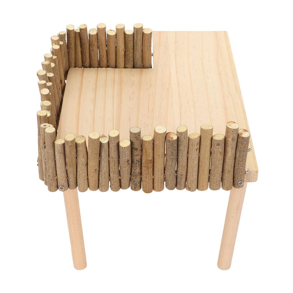 Hamster Climb Platform Decorative Wooden Small Pet Activity Playground with Ladder for Golden Bear