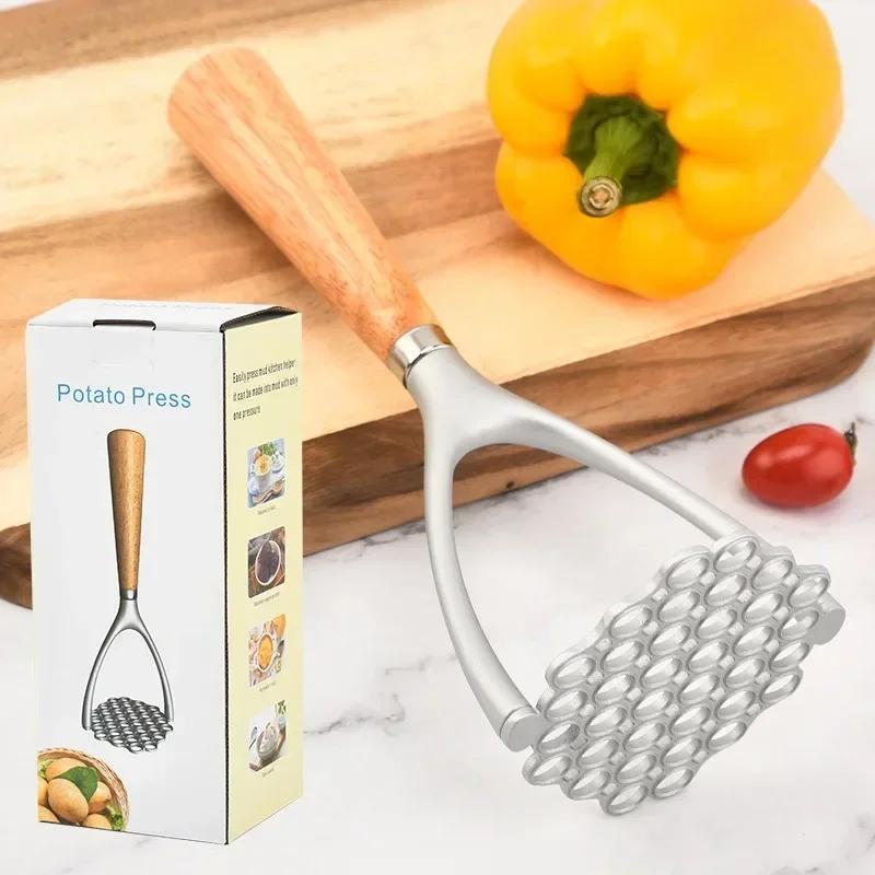 Ручной картофельный пресс для мяса, картофельный прессор, инструмент, венчик, измельчитель для еды, домашняя кухня, гаджеты, многофункциональный толкатель для чеснока