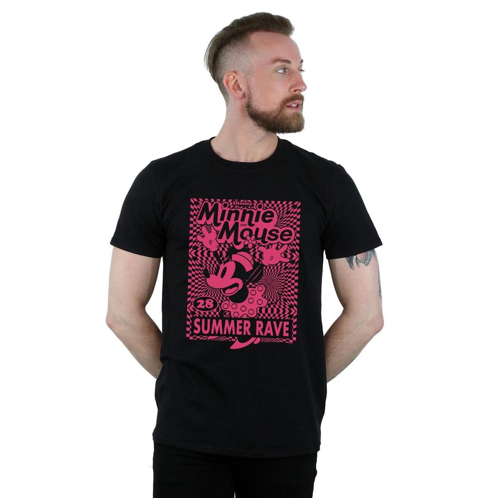 Disney Mens Minnie Mouse Summer Party T-Shirt