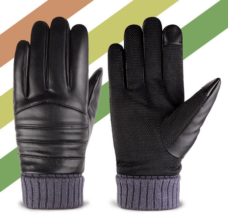 Мужские перчатки с сенсорным экраном, модные противоскользящие велосипедные перчатки для спорта на открытом воздухе, рыбалки, вождения, зимние перчатки