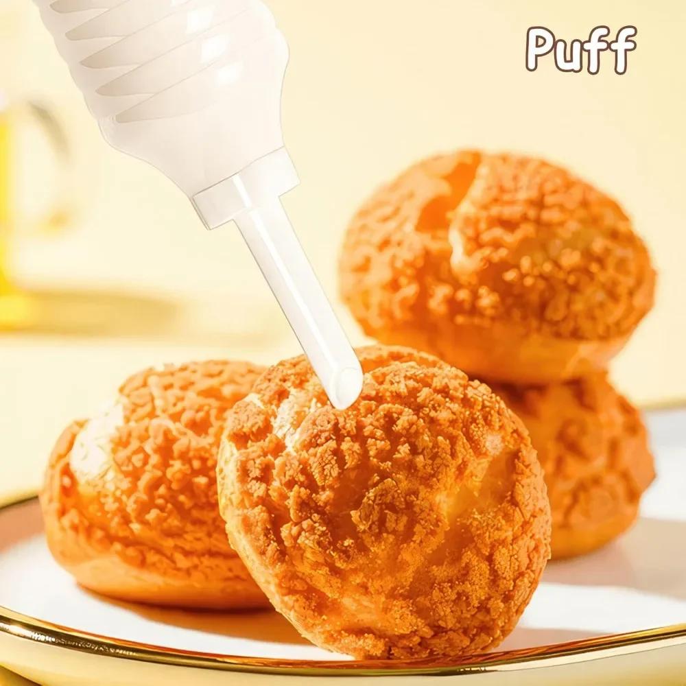 For Gift Baking Lover Icing Syringe, with 8 Pieces Icing Nozzles, Cake Decorating Kit Piping Nozzle Dessert Decorator