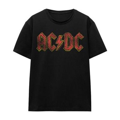 AC/DC Унисекс футболка с логотипом, нарисованным от руки
