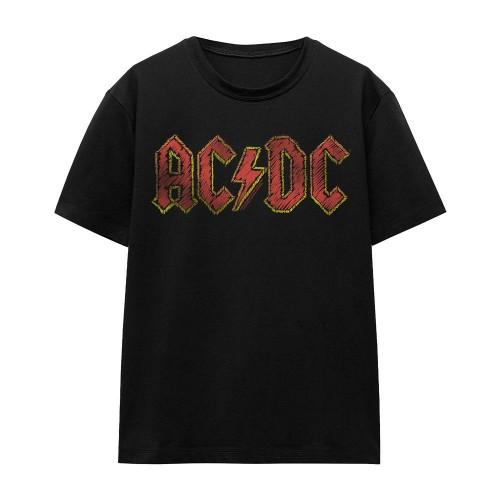 AC/DC Unisex Adult Hand Drawn Logo T-Shirt
