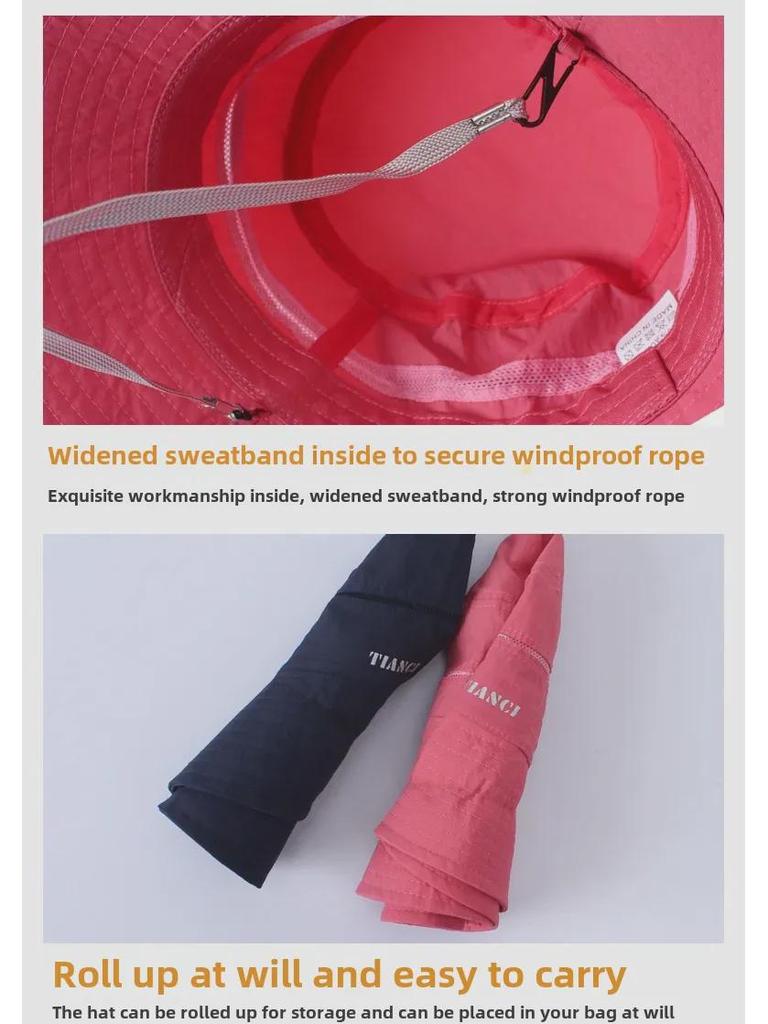 Women's Summer Outdoor Sun Hat - Lightweight, Breathable, and Versatile with Face Cover