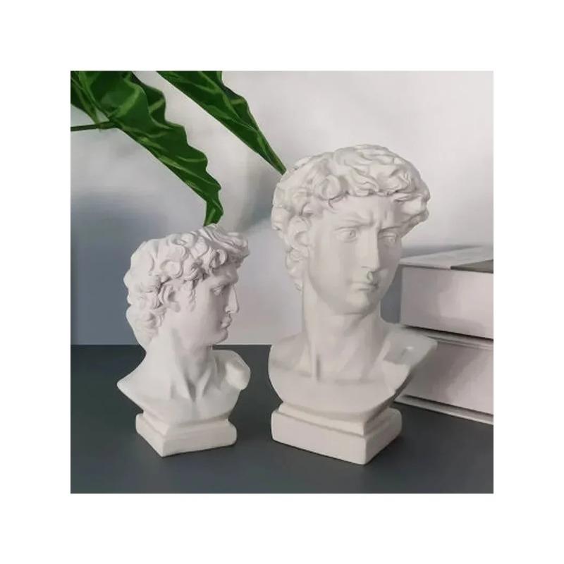 Креативный держатель для ручек из смолы, скульптура Давида, портретная статуэтка, органайзер для стола, коробка для хранения, предметы искусства, настольный декор, офисные принадлежности