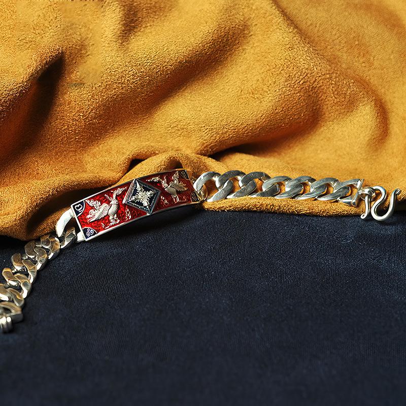 Новый Тайцзи Таиланд Лонгпо Чан Нан Четырехликий Будда Браслет с брендом руки Эмаль Тайский календарь