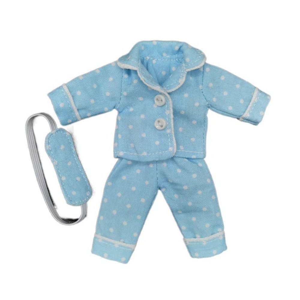 Shirt Pants Doll Pajamas Eye Mask Obitsu 11 Clothes Playing House Ob11 Sleep Clothes  Girl Gift