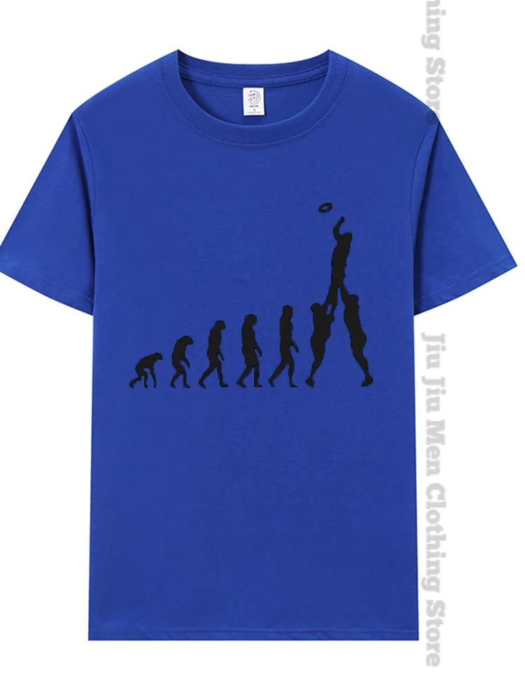 Регби Эволюция Новинка Смешная Футболка Мужская Черная Топы Футболка Хипстер Оверсайз Футболка Мужская Толстовка Футболки Мода Харадзюку Футболки