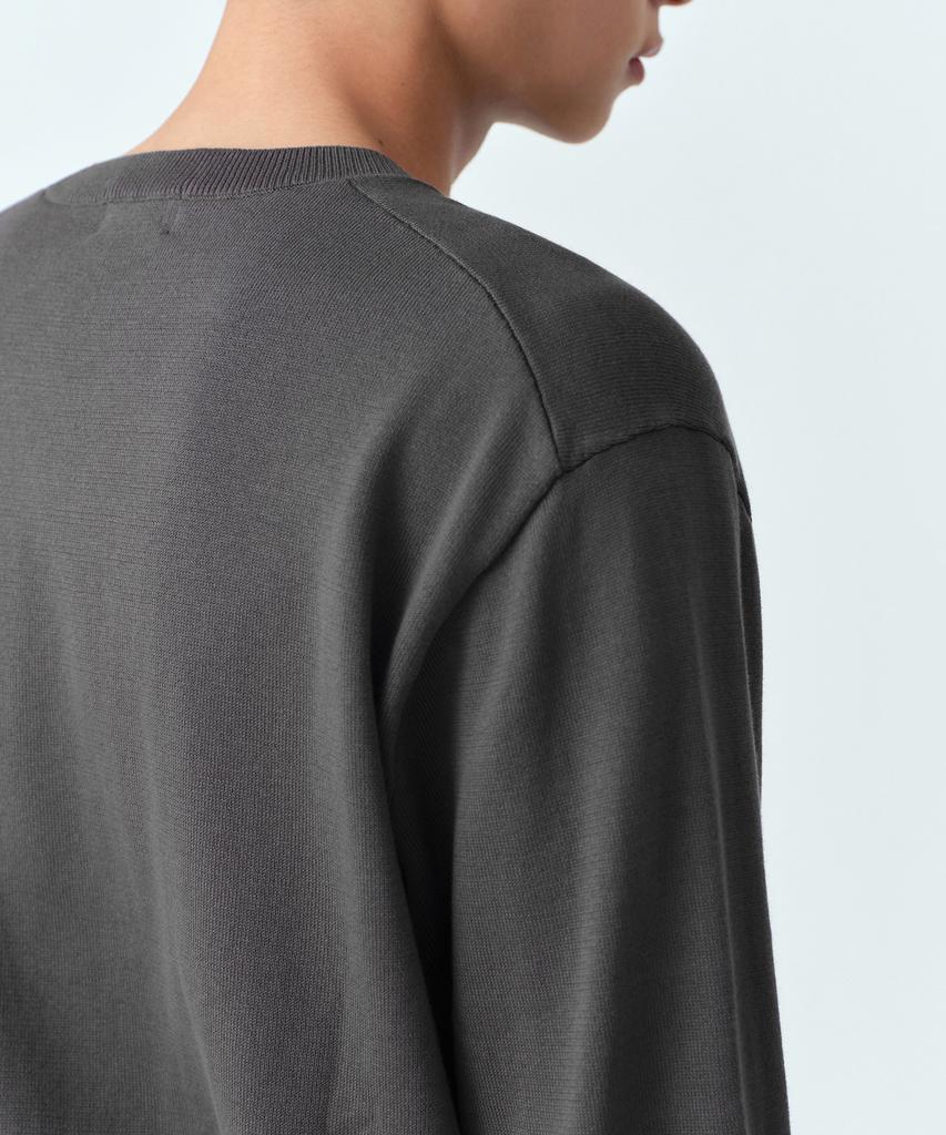 MUSINSA STANDARD Washable Supima Cotton Crew Neck Knit [Gray]