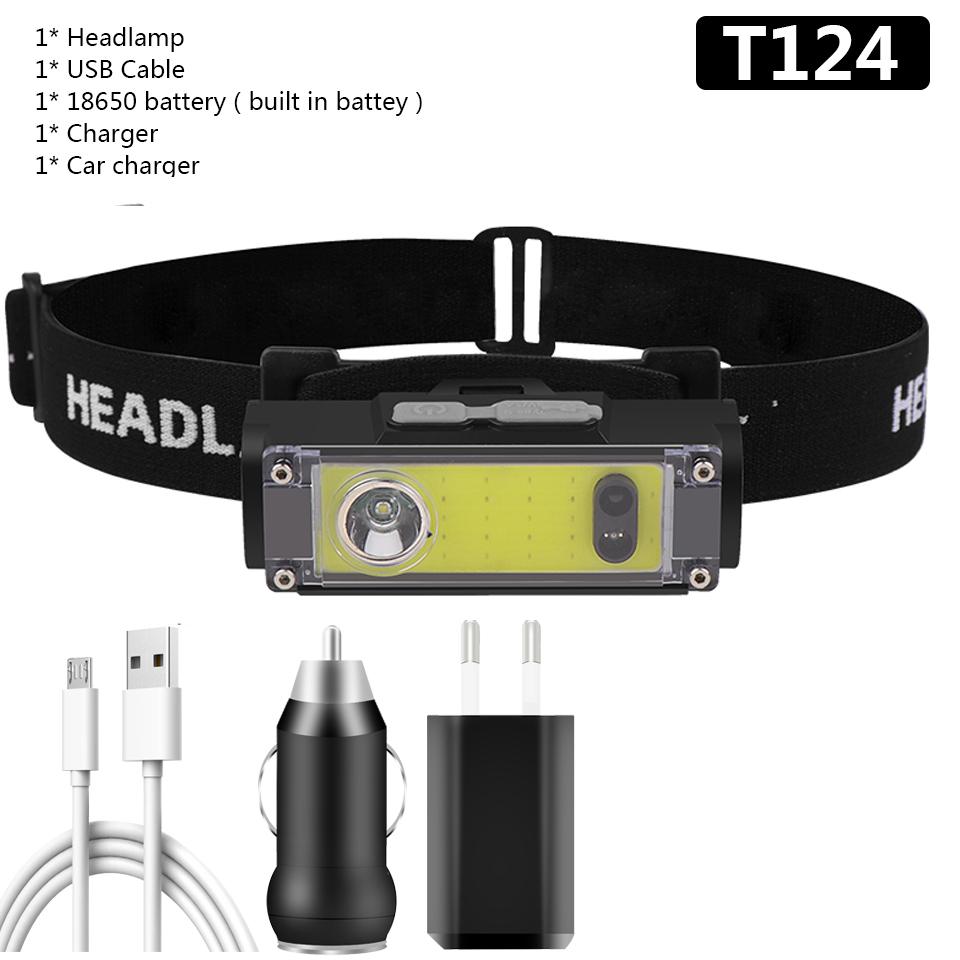 Светодиодный налобный фонарь XP-G Q5 Mini USB Перезаряжаемый налобный фонарь Легкий портативный налобный фонарик Лампа белого и красного света