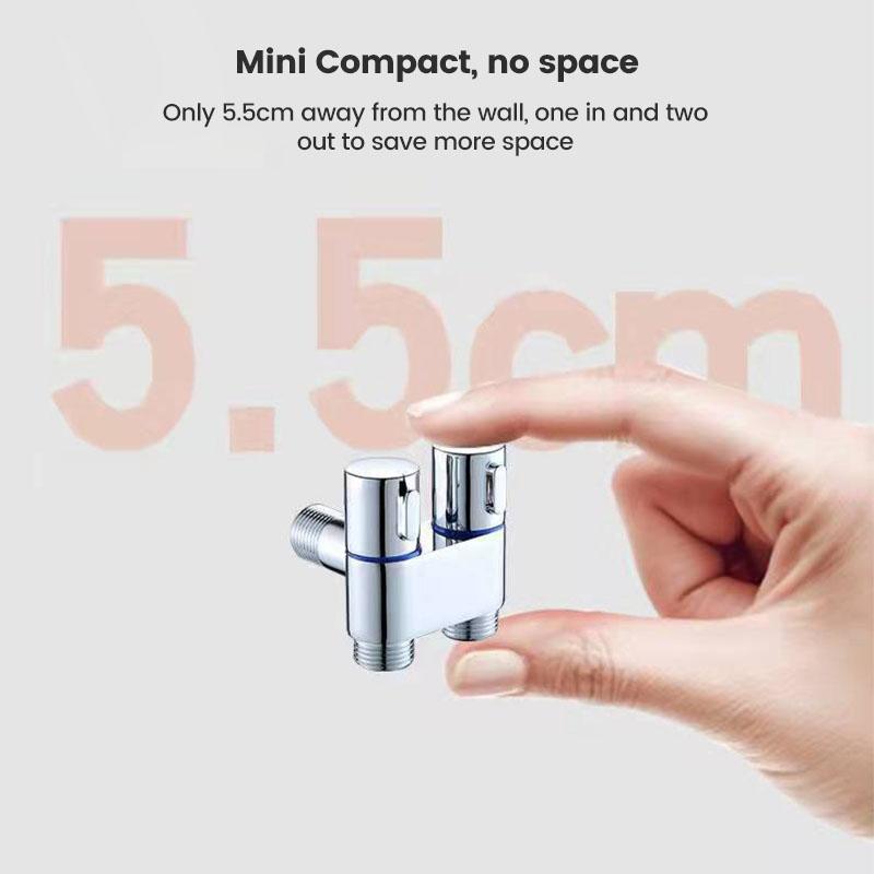 1 шт. G1/2 из цинкового сплава, трехходовой угловой клапан для наполнения, настенное крепление один в два, распылитель для очистки воды, аксессуары для ванной комнаты