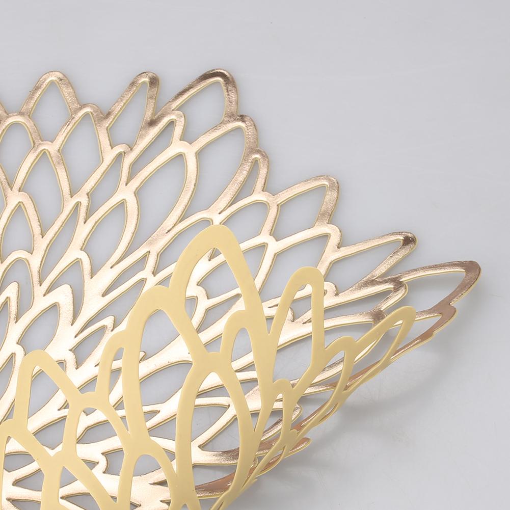 Набор из 4/6/8 круглых полых цветущих цветов, подставок под тарелки для обеденного стола, праздничного украшения для вечеринки, свадьбы