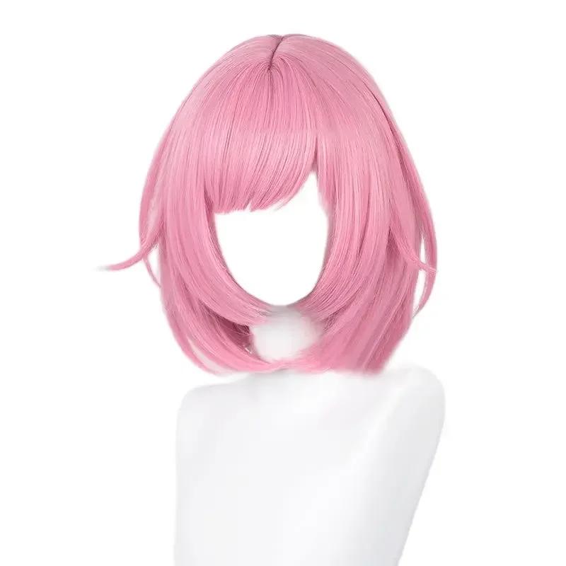 Косплей-парик Ототори Эму Аниме Project Sekai Colorful Stage! Короткие розовые синтетические парики Эму, термостойкие
