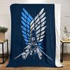 Attack on Titan Soft Comfortable All Seasons blanket Sofa Office Naps blanket Outdoor Travel throw Perfect Gift