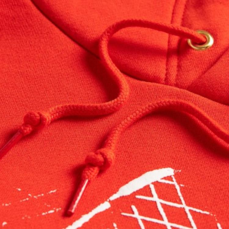 Мужские толстовки Vans Унисекс Оранжевые с капюшоном (Несъемный) Умеренный