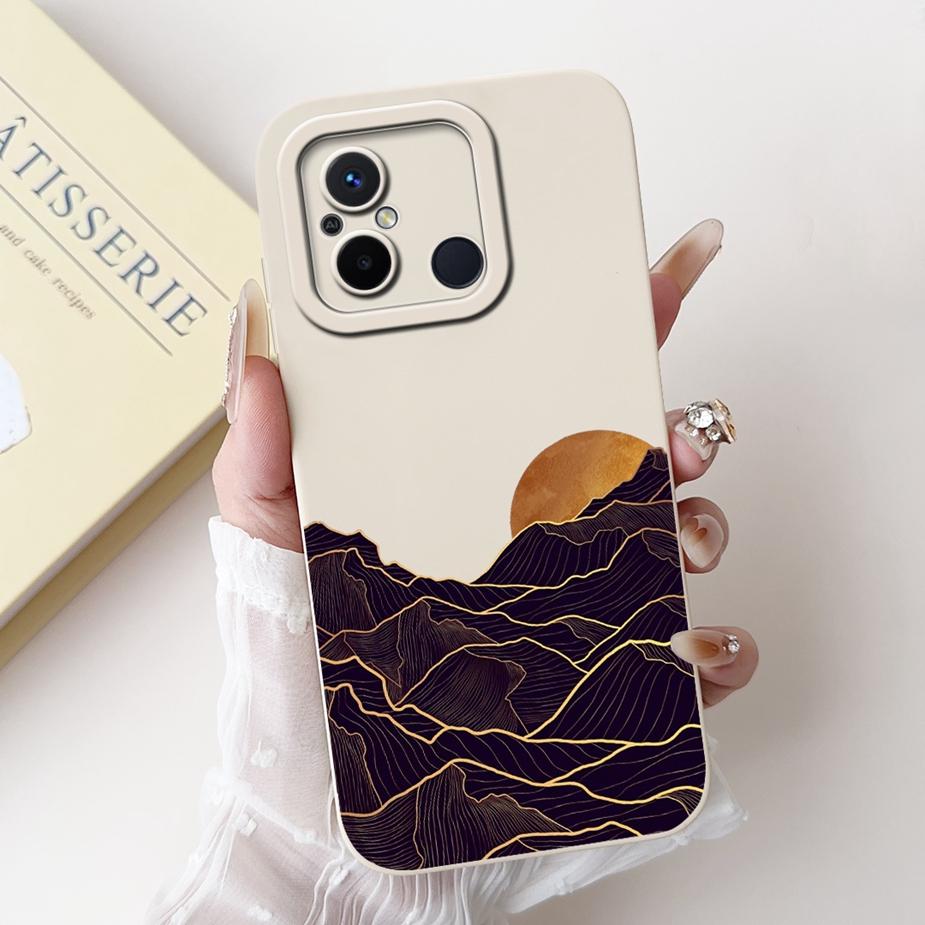 For Xiaomi Redmi 12C Case Stylish Candy Painted Cover Soft Silicone Phone Cases For Xiaomi Redmi 12C 12 C Redmi12C Fundas Bumper