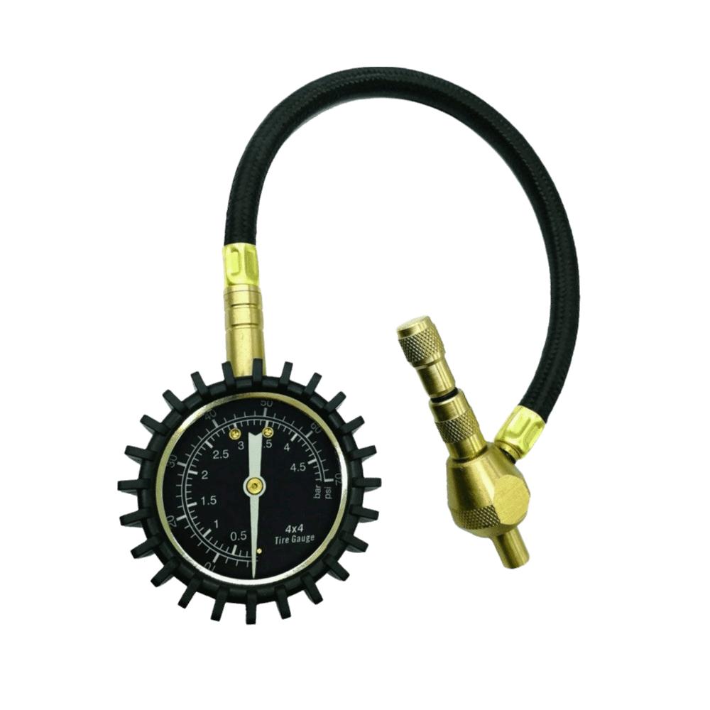 Digital Display Tire Pressure Gauge Automatic Deflation 200 Psi Capacity Mechanical Tire Gauge Accurate Reading Metal Manometer