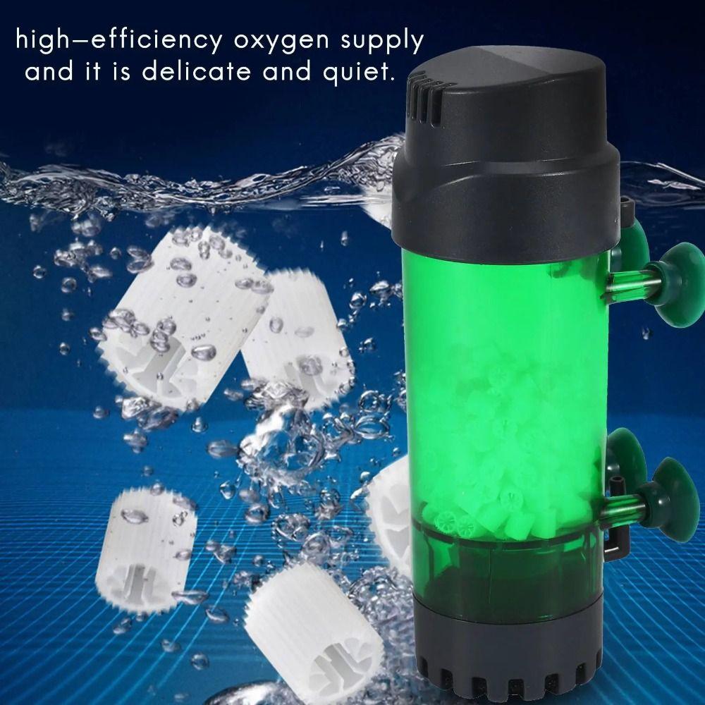 With Strong Suction Cup Fish Tank Fluidized Bed Filter Green Bio Sponge Filters Fish Tank