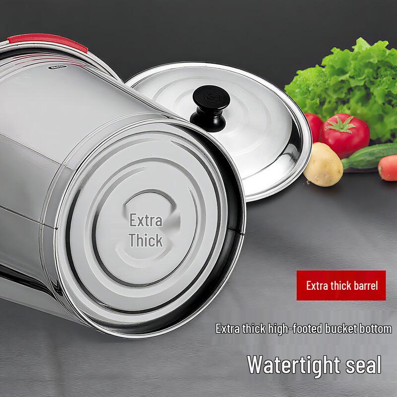 MOLUONA Portable Stainless Steel Bucket