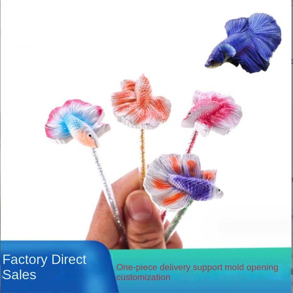 Plaything Simulation Betta Stick Interactive Fish Training Stick Aquariums Wand Tank Decoration
