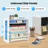 7-Tier File Organizer, PVC Desktop Document Holder, Horizontal Paper Sorter for Office Desk, Study, Home, Sturdy & Space-Saving