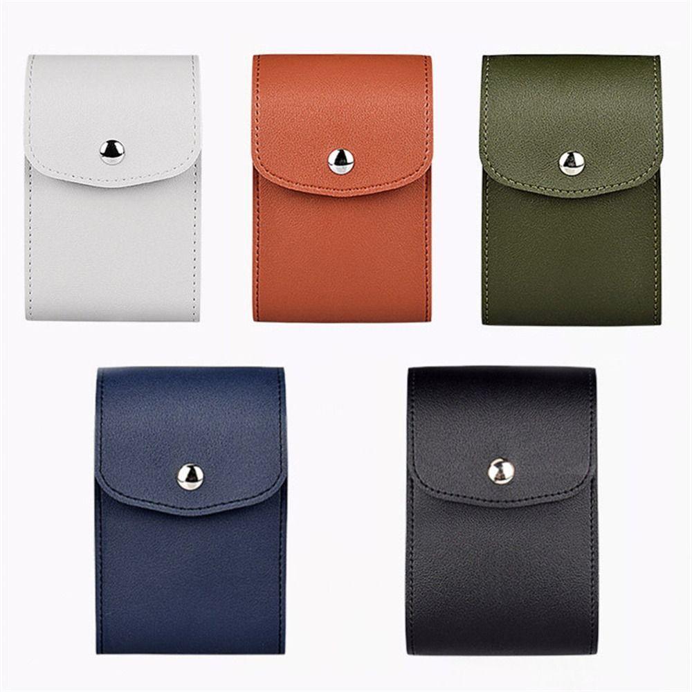 Portable Data Cable Bag PU Leather Mouse Storage Bag Data Line Pack Mobile Charger