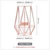 Polygonal Geometry Iron Candlestick Handicraft Simple Aromatherapy Candle Base Metal Ornaments Candlestick Container Hogar