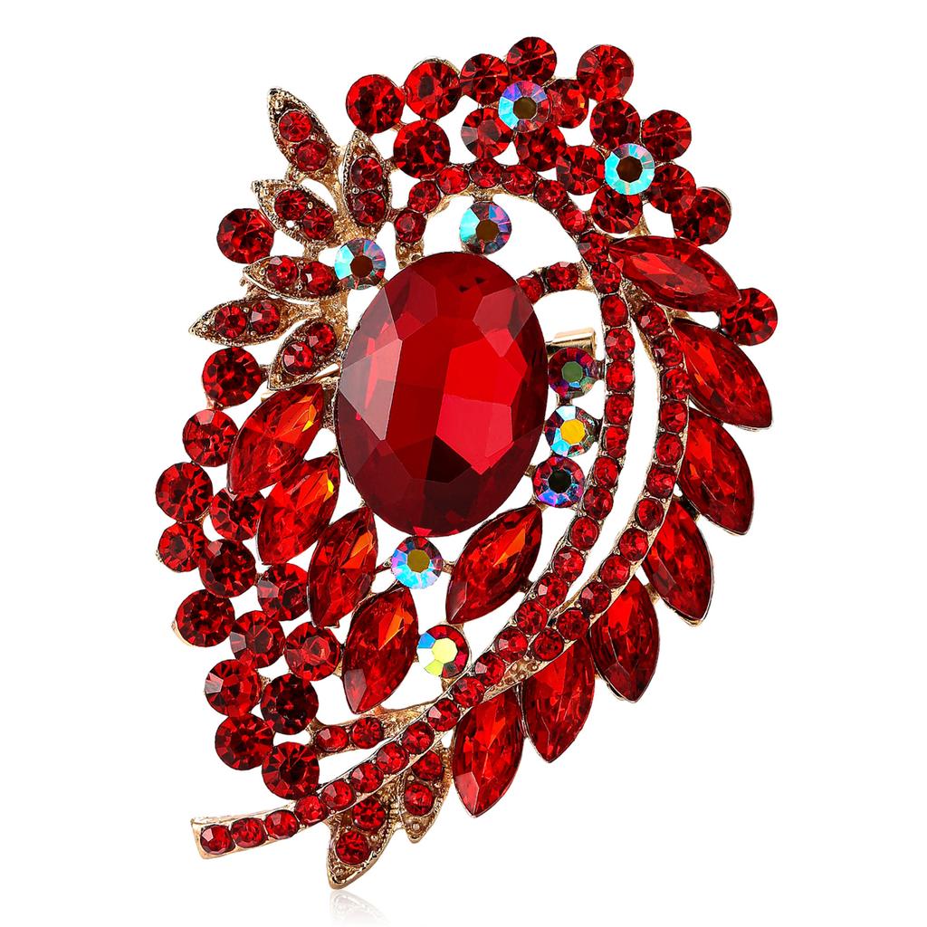 Африканская мода сплав полный бриллиант большая стеклянная брошь изысканная женская одежда высокого класса украшение для корсажа булавка