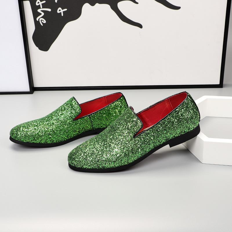 Модная мужская повседневная обувь, мужские удобные мокасины для вождения, легкие мокасины, мужская мода, блестки, блестящие туфли на плоской подошве для вечеринок и свадеб, европейские размеры 38-48