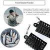 5Pcs Round Square Fishing Feeder Cage Fishing Tackle Trap Bait Basket Durable Fishings Lure Cage