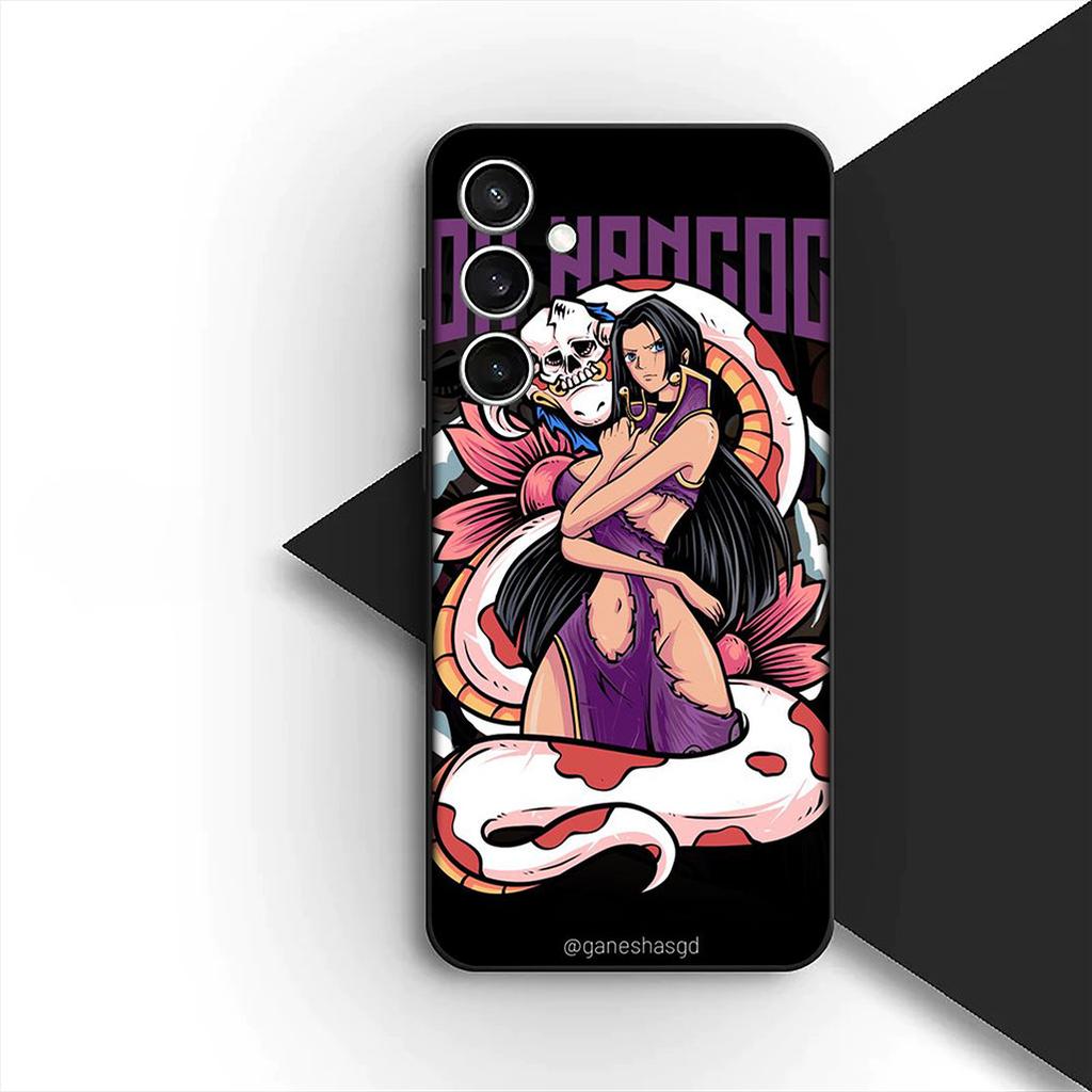 Cover for Samsung Galaxy S24 S25 S23 FE Ultra Plus S7 Edge S25+ S23+ A56 5G Phone Case Roronoa Zoro Boa Hancock One Luffy Pieces