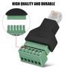 1 шт. Ethernet RJ12 6P6C штекер на 6-контактный разъем адаптера с винтовыми клеммами