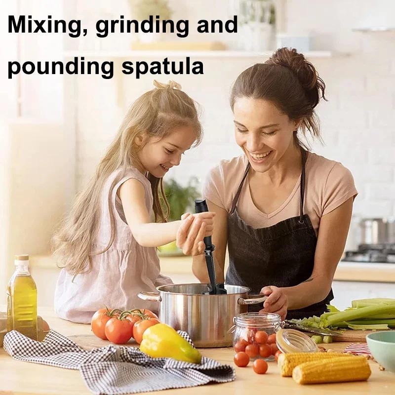 Мясорубка, измельчитель для гамбургеров, толкушка для картофеля, профессиональная многофункциональная термостойкая нейлоновая толкушка для говяжьего фарша, кухонные принадлежности