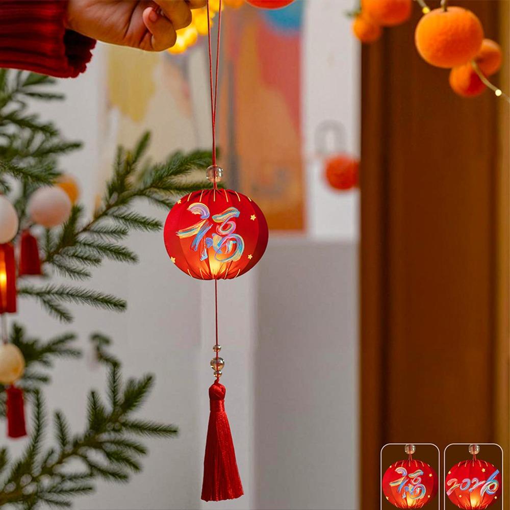 Год Лошади 2026 Новогодние фонари Ручной работы Портативные фонари Китайские подвесные фонари Декор для вечеринки