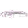 VidaXL Cadre de lit sans matelas blanc 140x200 cm bois de pin massif 3301663