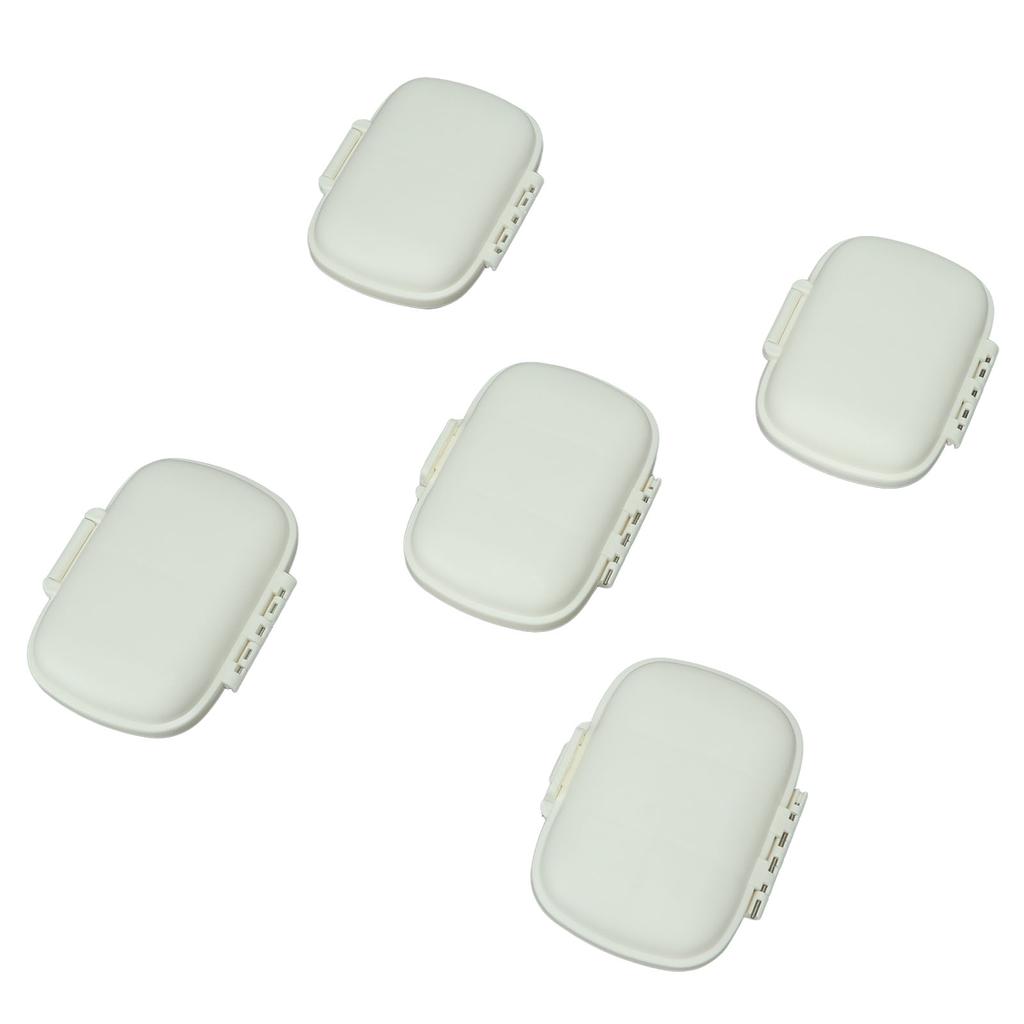 5 шт. Органайзер для лекарств Разделитель Планировщик приема лекарств Коробка Защелкивающаяся конструкция Ежедневный держатель для лекарств Контейнер