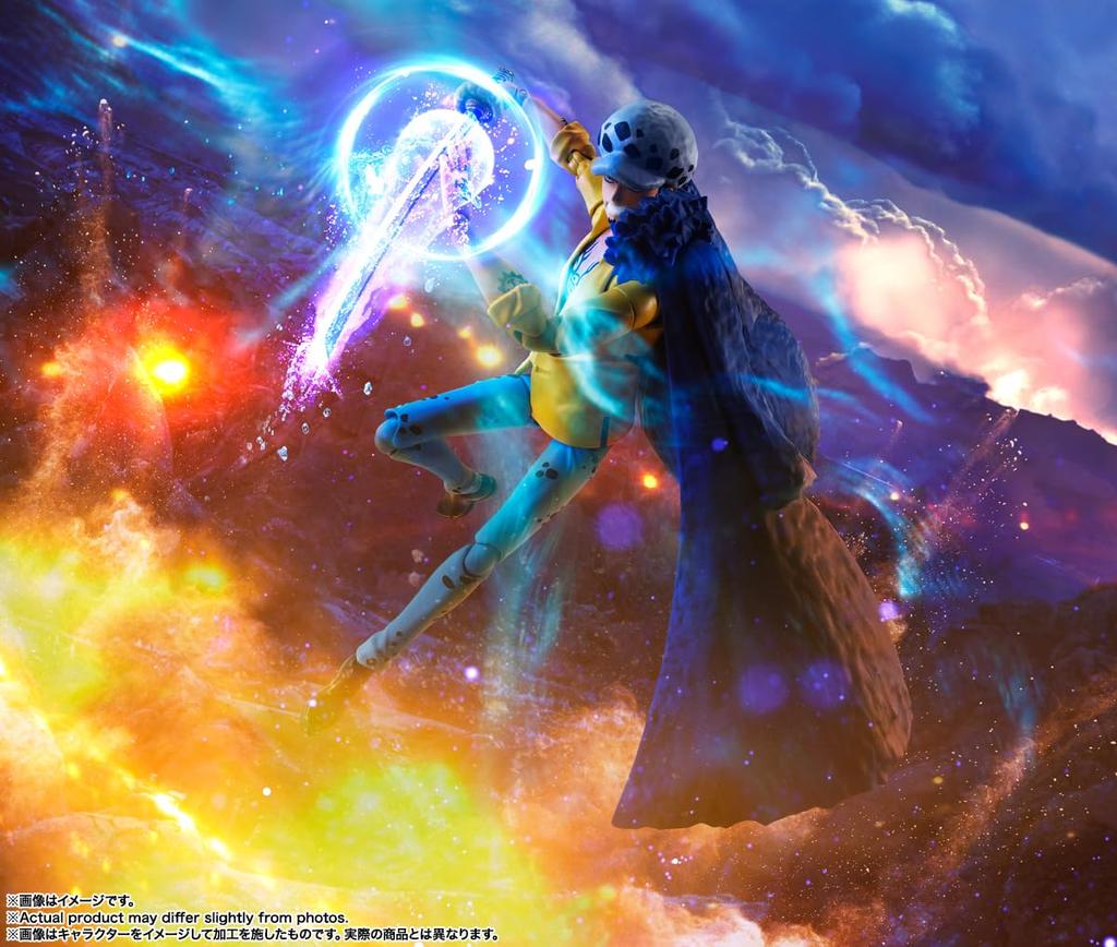 TAMASHII NATIONS ONE PIECE Trafalgar Law Onigashima Invasion 160mm PVC ABS Painted Movable Figure S.H.Figuarts - - Approx. &