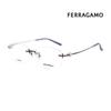 Salvatore Ferragamo Оправы для очков SF2569RLB 500 Круглые Без ободка Титановые Женские очки