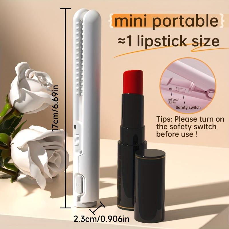 2-in-1 Straightener and Curler, USB-powered Mini Shaper, Dual-use, Anti-scalding, Portable Travel, Frizz Free, Shinier and Smoother